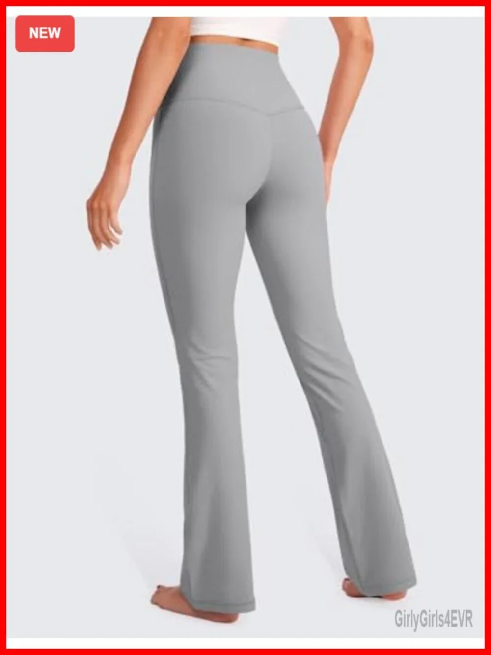 Ribbed High Waist Flare Leggings 31